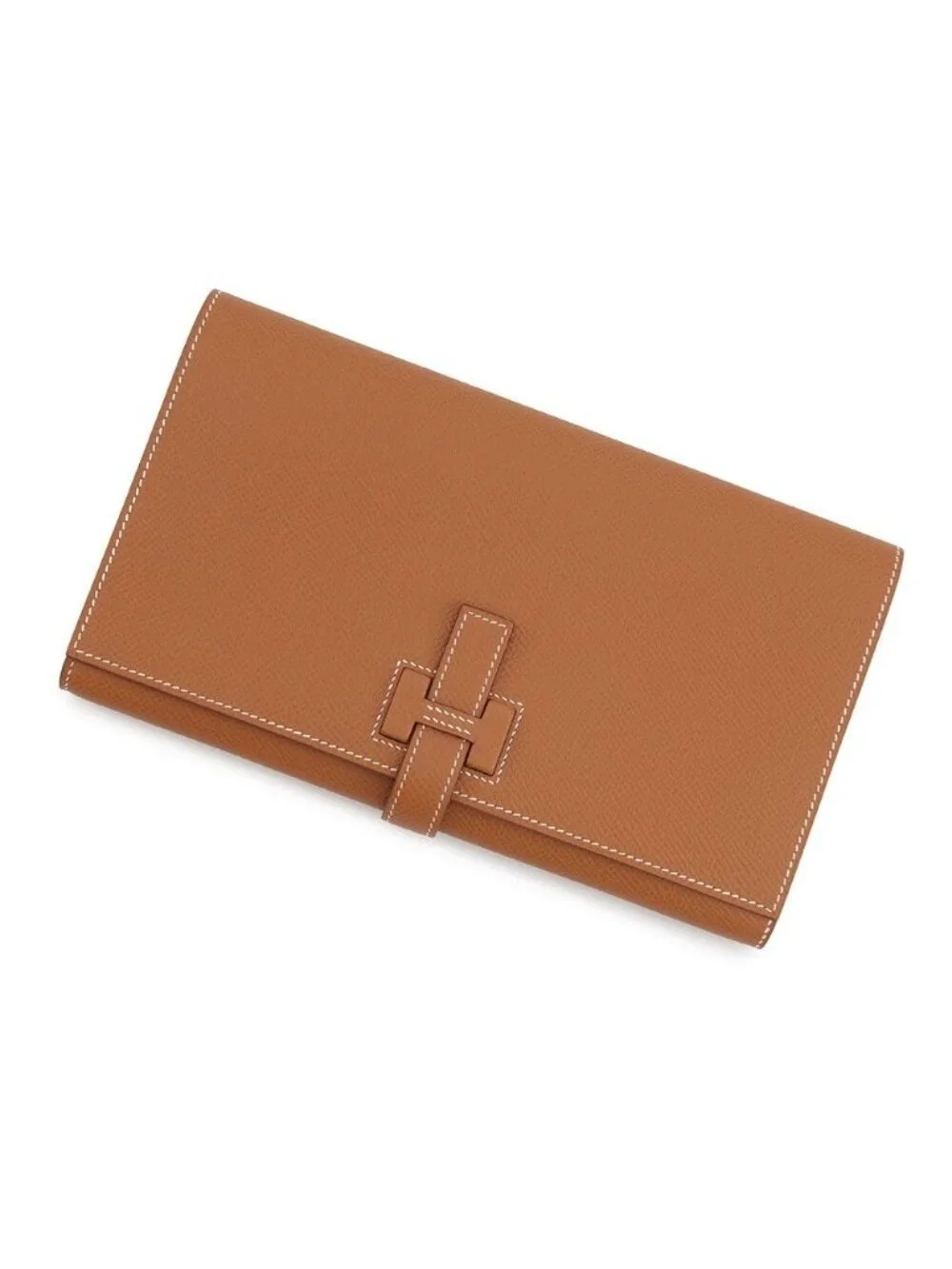 Hermes Wallet New Passant Toutenmain Gold Silver Epsom